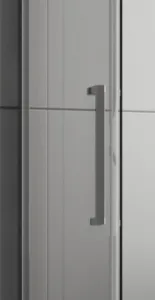 FORTE - Sprchové dvere URBAN ESSENCE N1FS - Farba rámu zásteny - Hliník ossidato, Rozmer A - 100, Smer zatváranie - Ľavé (SX), Výplň - Číre bezpečnostné sklo - 6 mm BEN10SXA1