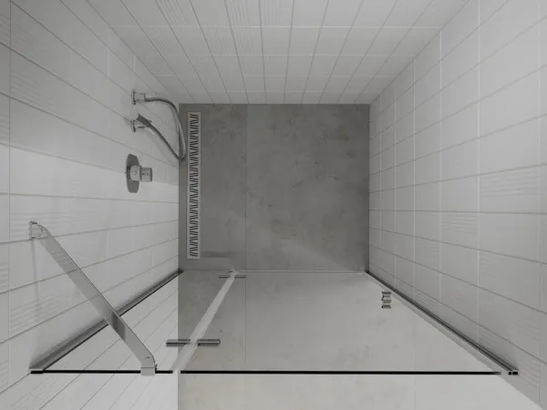MEXEN - Roma Sprchové dvere Swing 115, transparent, chróm sa stenovým profilom 854-115-000-01-00