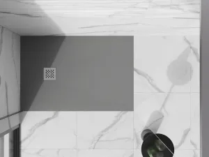 MEXEN - Stone+ sprchová vanička obdĺžniková 100x70, sivý betón 44617010