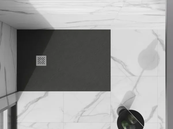 MEXEN - Stone+ sprchová vanička obdĺžniková 100x80, antracit 44718010
