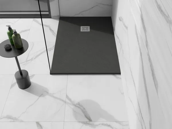 MEXEN - Stone+ sprchová vanička obdĺžniková 100x80, antracit 44718010