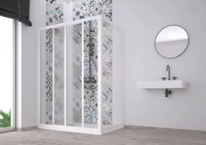 FORTE - Sprchové dvere PORTA NEW - FARBA rámu - Biela, Rozmer A - 100 - 110 cm OLNNC1FS110031