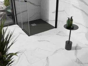 MEXEN - Stone+ Sprchová vanička štvorcová 100x100, antracit 44711010