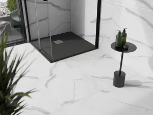 MEXEN - Stone+ Sprchová vanička štvorcová 100x100, antracit 44711010