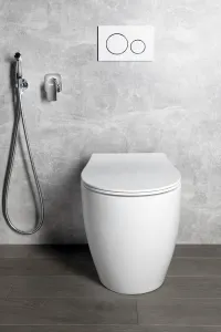 ISVEA - SENTIMENTI WC misa stojaca, Rimless, 36x52cm spodný/zadný odpad, biela 10SM10004SV