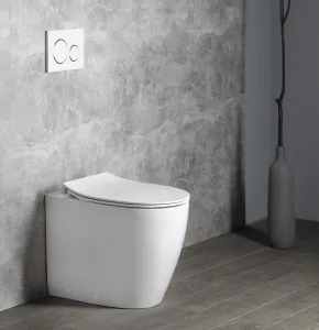 ISVEA - SENTIMENTI WC misa stojaca, Rimless, 36x52cm spodný/zadný odpad, biela 10SM10004SV