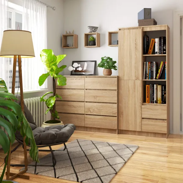 Ak furniture Skriňa Rexa 80 cm dub sonoma