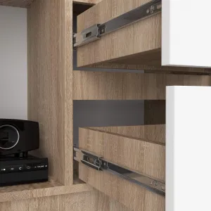 Ak furniture Skriňa Rexa 80 cm dub sonoma/biela