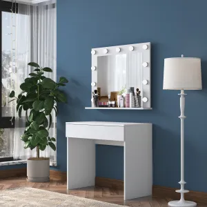 Toaletný stolík Aria White