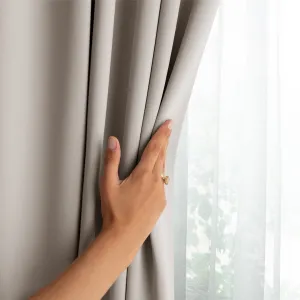 Záves AmeliaHome Blackout s multifunkčnou páskou svetlobéžový, veľkosť 140x270