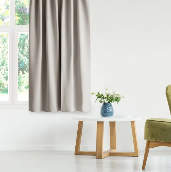 Záves AmeliaHome Blackout s multifunkčnou páskou svetlobéžový, veľkosť 140x270