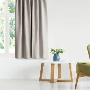 Záves AmeliaHome Blackout s multifunkčnou páskou svetlobéžový, veľkosť 140x270