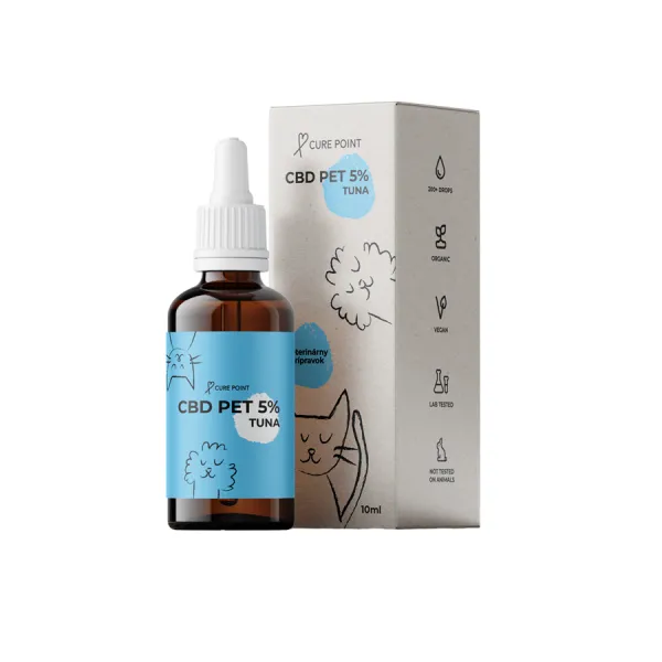 CurePoint CBD olej pre zvieratá tuniak 10 ml
