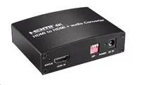 PREMIUMCORD HDMI 4K Audio extraktor s oddelením zvuku na stereo jack, SPDIF Toslink, RCA