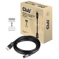 Club3D Predlžovací kábel DisplayPort 1.4 8K 60Hz DSC 1.2 HBR3 HDR obojsmerný (M/F), 3m