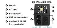 Fortron UPS FSP iFP 2000, 2000 VA / 1200W, LCD, lineárne interaktívne