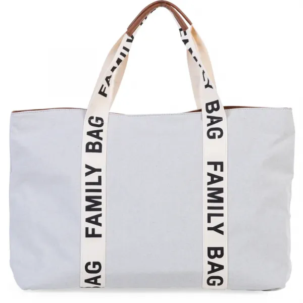 Childhome Family Bag Canvas Off White cestovná taška 55 x 40 x 18 cm 1 ks