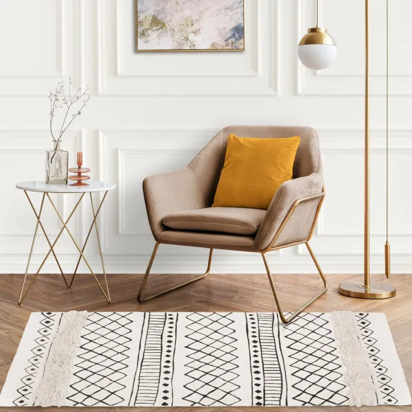 Tutumi Vzorovaný koberec BOHO 160x50 sivý