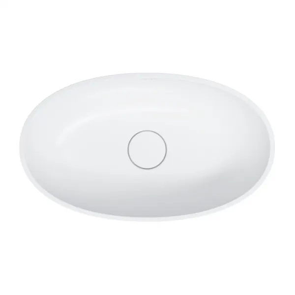 OMNIRES - SHELL M+ umývadlo na dosku, 60 x 35 cm biela mat /BM/ SHELLUNBM