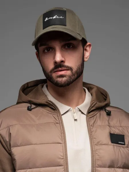 Pánska khaki šiltovka s veľkou nášivkou V2 ACCS-0101