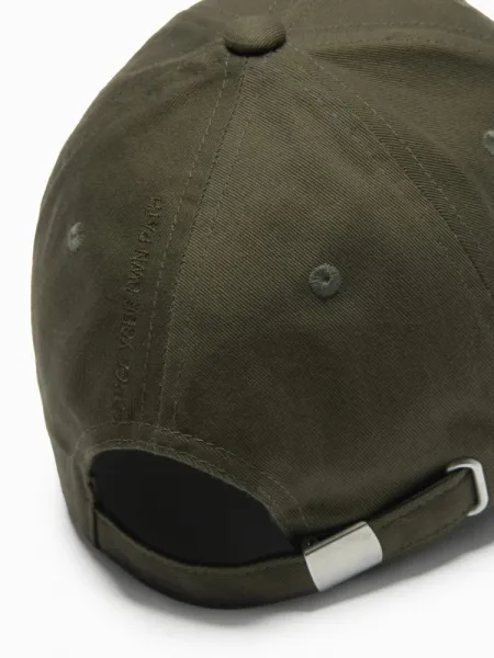 Pánska basic khaki šiltovka  s výšivkou V2 ACCS-0102