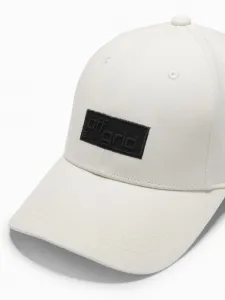 Trendy krémová šiltovka s nášivkou V2 ACCS-0104