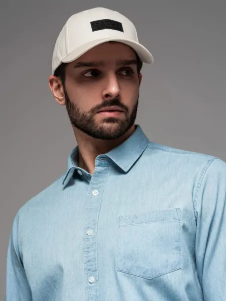 Trendy krémová šiltovka s nášivkou V2 ACCS-0104