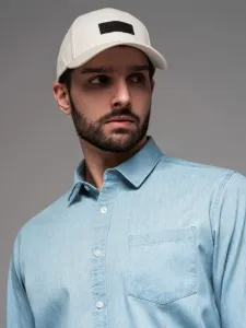 Trendy krémová šiltovka s nášivkou V2 ACCS-0104