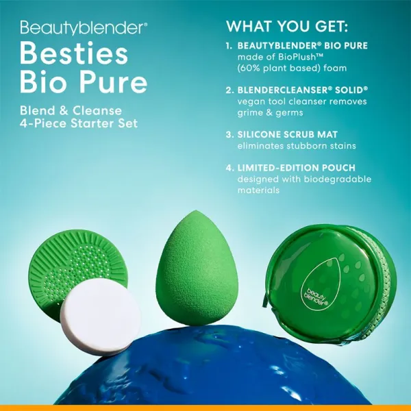 beautyblender® Besties BIO Pure cestovná sada pre dokonalú pleť