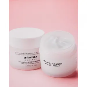 WHAMISA Organic Flowers Water Cream ľahký hydratačný krém pre dehydratovanú pleť 50 ml