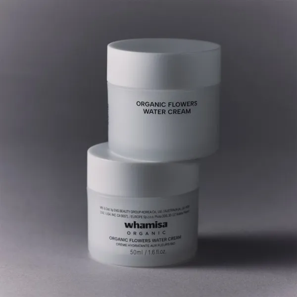 WHAMISA Organic Flowers Water Cream ľahký hydratačný krém pre dehydratovanú pleť 50 ml