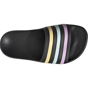 adidas ADILETTE AQUA K Detské šľapky, čierna, veľkosť