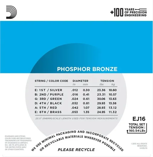 D'Addario EJ16