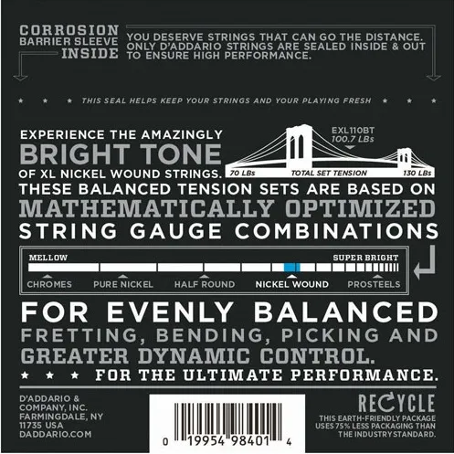 D'Addario EXL110BT