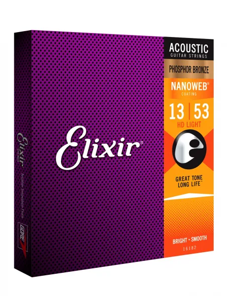 Elixir Nanoweb Phosphor Bronze HD Light