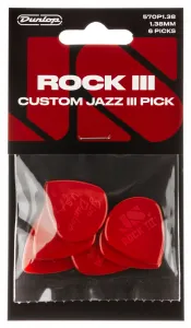 Dunlop Rock III custom Jazz III Picks 1.38
