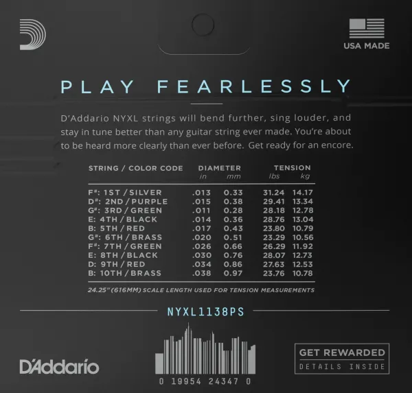 D'Addario NYXL1138PS