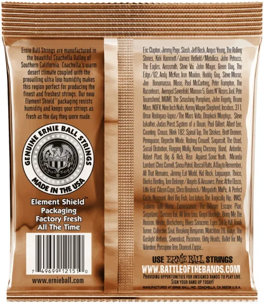 Ernie Ball 2151 Earthwood Phosphor Bronze Rock & Blues