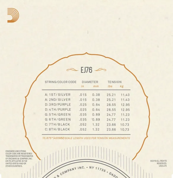 D'Addario EJ76