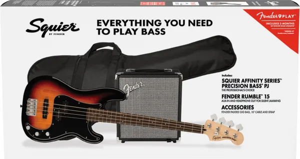 Fender Squier Affinity Precision Bass PJ Pack 3TS