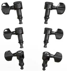 D'Addario PWAT-332L Auto-Trim Locking Tuning Machines, 3 + 3 Setup, Bl
