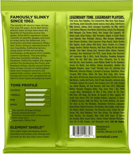 Ernie Ball 2832 Regular Slinky Nickel Wound Electric Bass 50-105
