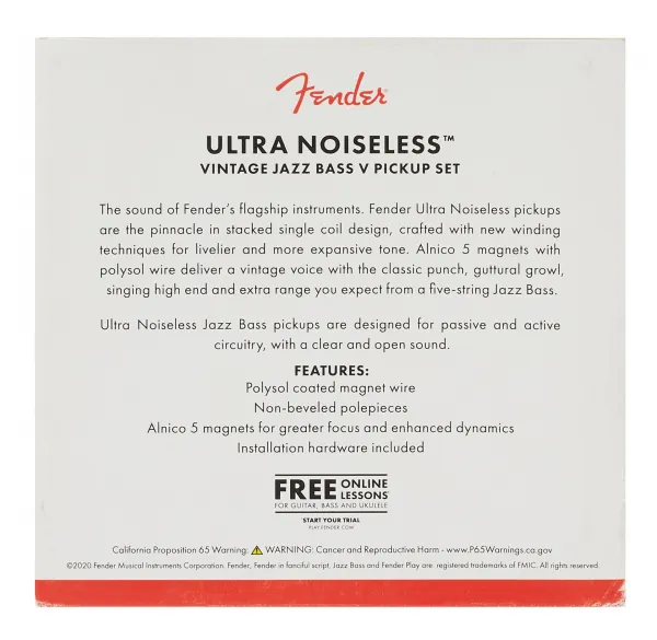 Fender Ultra Noiseless J-Bass V Pickup Set