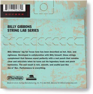 Dunlop Billy Gibbons Custom Rev Willy's Guitar Strings 10-46
