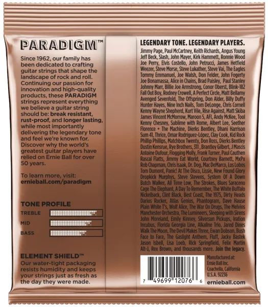 Ernie Ball 2076 Paradigm Phosphor Bronze Medium-Light