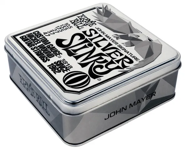 Ernie Ball John Mayer Silver Slinky 3-pack Tin