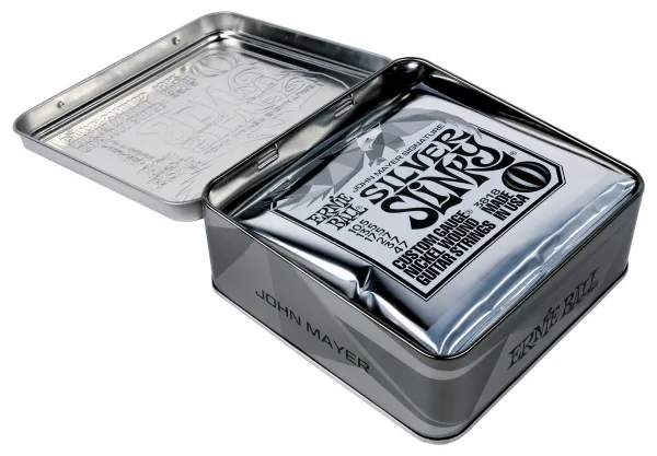 Ernie Ball John Mayer Silver Slinky 3-pack Tin