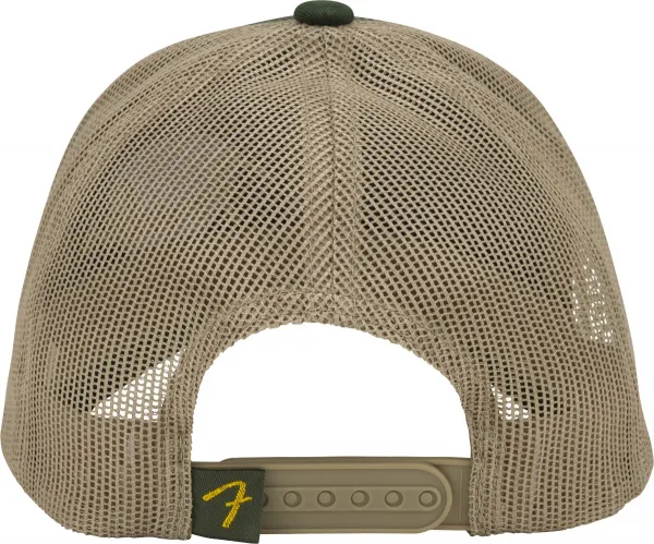 Fender Globe Pick Patch Hat, Green/Khaki, One Size