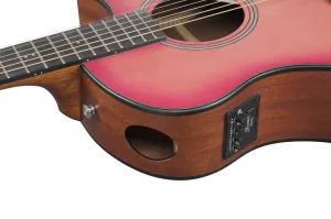 Ibanez AAM50CE Coral Red Burst