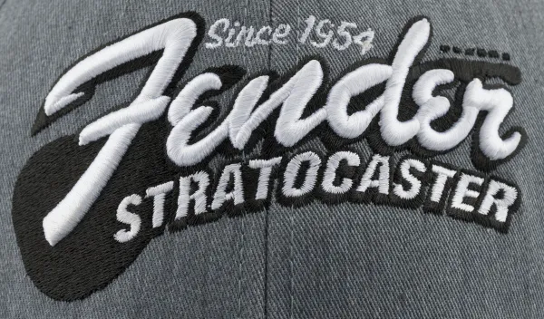 Fender Stratocaster Guitar Hat Heather Gray
